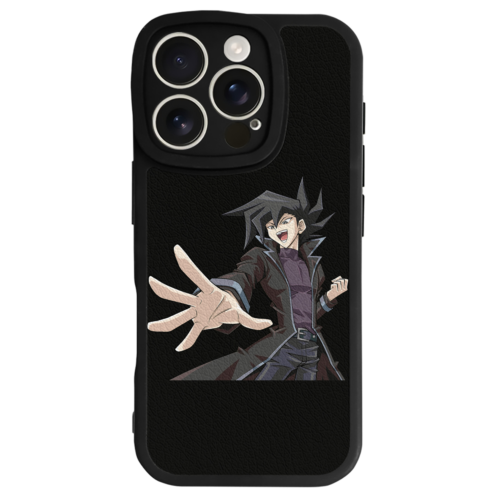 （画像用） 遊☆戯☆王 Yu-Gi-Oh! 【iPhone 16シリーズ対応】シリコンスマホケース（レザー調） 材質：シリコン